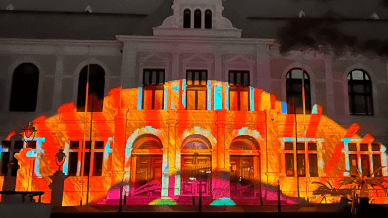 The cape town creative student projection at lumenocity.
